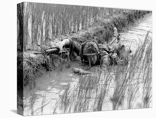 Vietnam War US Troops-Henri Huet-Premier Image Canvas