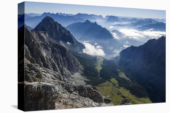 View About Puittal on Karwendel in the Early Morning Haze-Rolf Roeckl-Premier Image Canvas