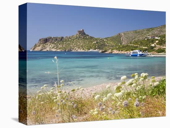 View across Bay to the Castle, Cabrera Island, Cabrera Archipelago National Park, Mallorca, Baleari-Ruth Tomlinson-Premier Image Canvas