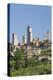 View across Field to Typical Houses and Medieval Towers, San Gimignano, Siena-Ruth Tomlinson-Premier Image Canvas