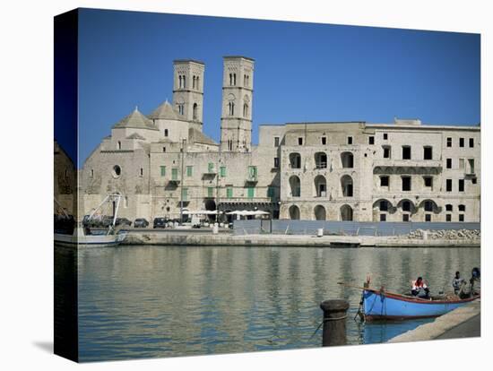 View Across Harbour to Duomo Vecchio, Molfetta, Puglia, Italy, Mediterranean-Sheila Terry-Premier Image Canvas