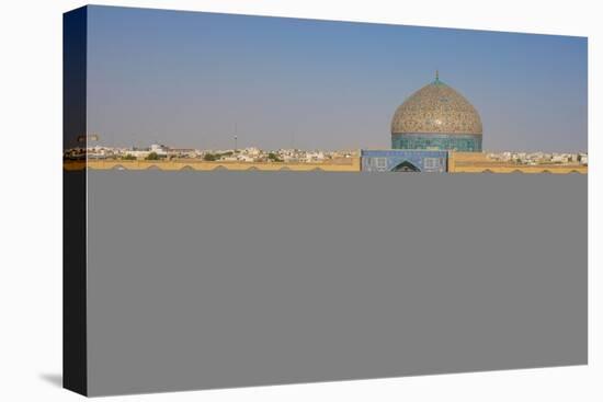 View across Naqsh-e (Imam) Square, UNESCO World Heritage Site, from Ali Qapu Palace opposite Sheikh-James Strachan-Premier Image Canvas