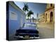 View Across Plaza Mayor with Old American Car Parked on Cobbles, Trinidad, Cuba, West Indies-Lee Frost-Premier Image Canvas