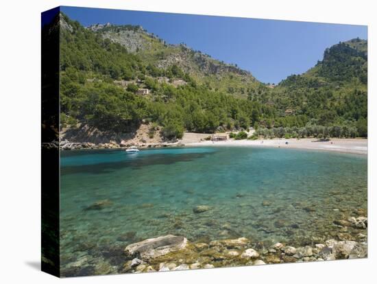 View across the Turquoise Waters of Cala Tuent Near Sa Calobra, Mallorca, Balearic Islands, Spain, -Ruth Tomlinson-Premier Image Canvas