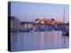 View across the Vieux Port to the Illuminated Fort St.-Nicolas at Dusk, Marseille-Ruth Tomlinson-Premier Image Canvas