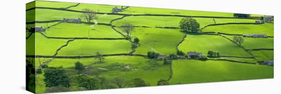 View across the Yorkshire Dales Near Reeth in Swaledale, Yorkshire-John Woodworth-Premier Image Canvas