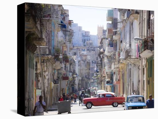 View Along Congested Street in Havana Centro, Cuba-Lee Frost-Premier Image Canvas