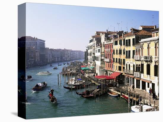 View Along the Grand Canal from Rialto Bridge, Venice, Unesco World Heritage Site, Veneto, Italy-Lee Frost-Premier Image Canvas