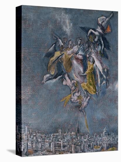 View and Map of Toledo-El Greco-Premier Image Canvas