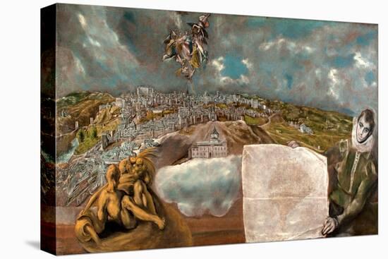 View and Plan of Toledo-El Greco-Premier Image Canvas