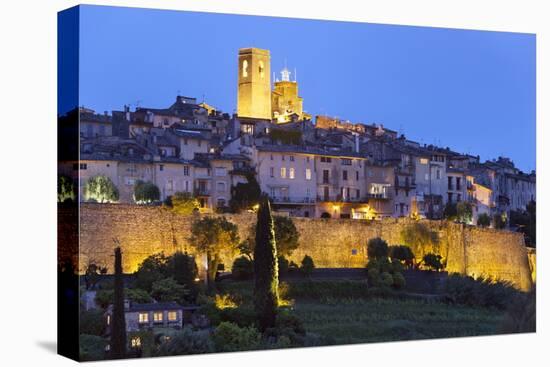 View at Night, Saint-Paul-De-Vence, Provence-Alpes-Cote D'Azur, Provence, France, Europe-Stuart Black-Premier Image Canvas