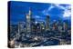View at the Frankfurt Skyline at Dusk, Frankfurt Am Main, Hesse, Germany-Bernd Wittelsbach-Premier Image Canvas