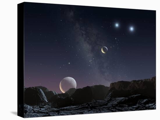 View From An Alien Planet, Artwork-Chris Butler-Premier Image Canvas