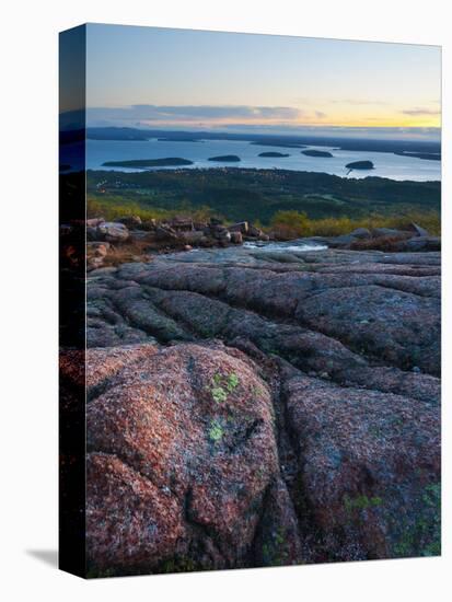 View from Cadillac Mountain, Acadia National Park, Mount Desert Island, Maine, New England, USA-Alan Copson-Premier Image Canvas