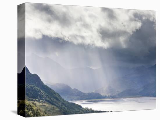 View from Carr Brae Towards Head of Loch Duich and Five Sisters of Kintail with Rays of Sunlight Bu-Lee Frost-Premier Image Canvas