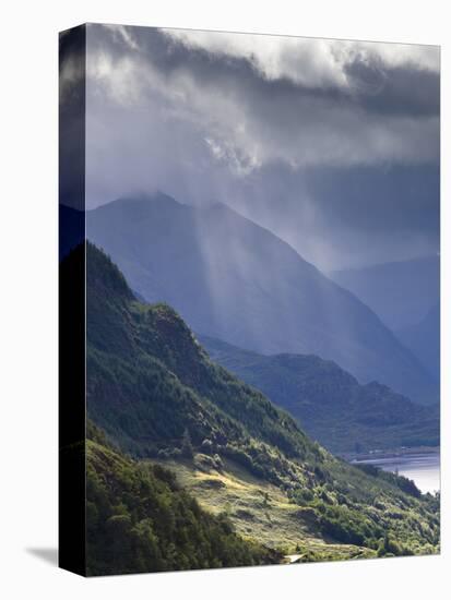 View from Carr Brae Towards Head of Loch Duich and Five Sisters of Kintail with Sunlight Bursting T-Lee Frost-Premier Image Canvas