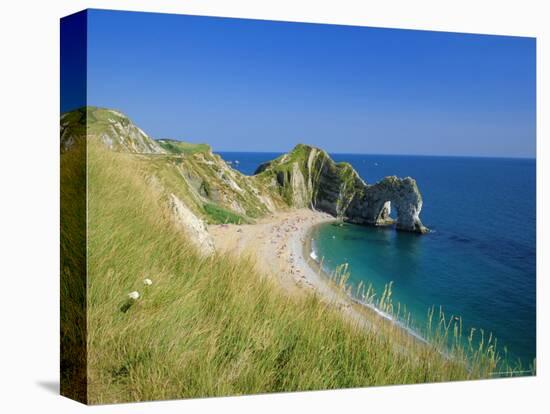 View from Coastal Path of Durdle Door, Dorset, England-Ruth Tomlinson-Premier Image Canvas