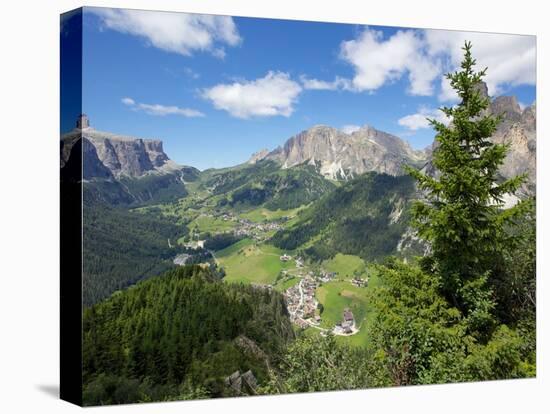 View from Col Alto, Corvara, Badia Valley, Bolzano Province, Trentino-Alto Adige/South Tyrol, Italy-Frank Fell-Premier Image Canvas