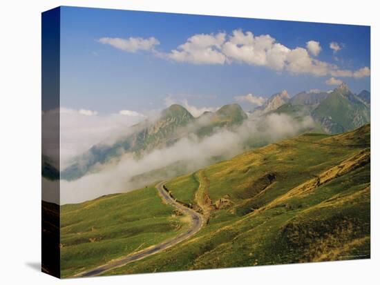 View from Col d'Aubisque, Pyrenees-Atlantique, Pyrenees, Aquitaine, France, Europe-David Hughes-Premier Image Canvas