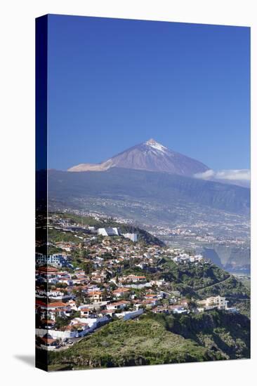 View from El Sauzal to Puerto De La Cruz and Pico Del Teide, Tenerife, Canary Islands, Spain-Markus Lange-Premier Image Canvas