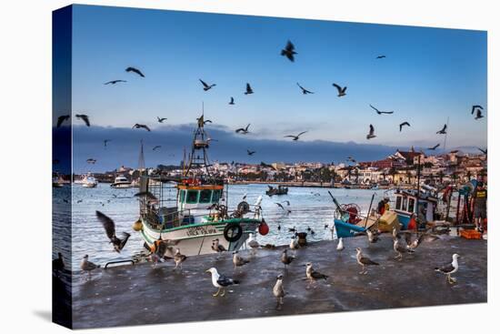 View from Fishing Harbour Towards Old Town, Lagos, Algarve, Portugal-Sabine Lubenow-Premier Image Canvas