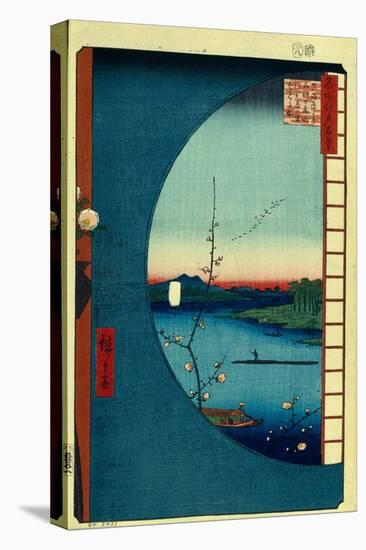 View from Massaki on the Grove Near Suijin Shrine, the Uchigawa Inlet and Sekiya Village-Utagawa Hiroshige-Premier Image Canvas