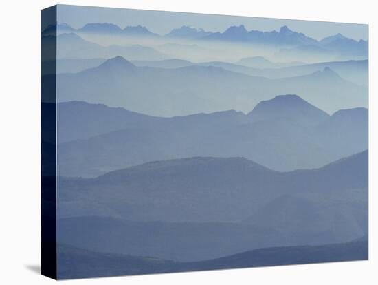 View from Mount Ventoux Looking Towards the Alps, Rhone Alpes, France, Europe-Charles Bowman-Premier Image Canvas