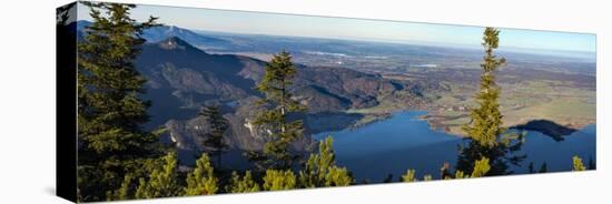 View from Mt. Jochberg near lake Walchensee towards lake Kochelsee, Germany, Bavaria-Martin Zwick-Premier Image Canvas