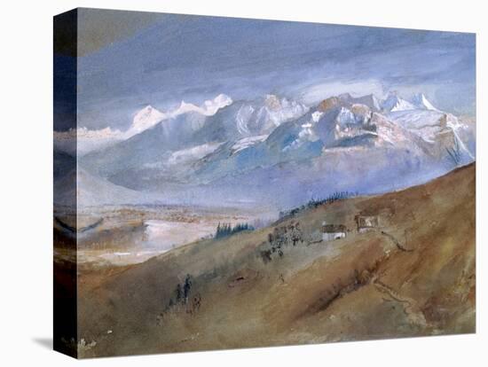 View from My Window at Mornex Where I Stayed a Year, 1862-John Ruskin-Premier Image Canvas