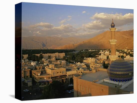 View from Nizwa Fort to Western Hajar Mountains, Nizwa, Oman, Middle East-Ken Gillham-Premier Image Canvas
