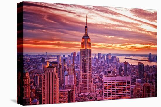 View from Rockefeller Center Towards Lower Manhattan in the Even-Sabine Jacobs-Premier Image Canvas