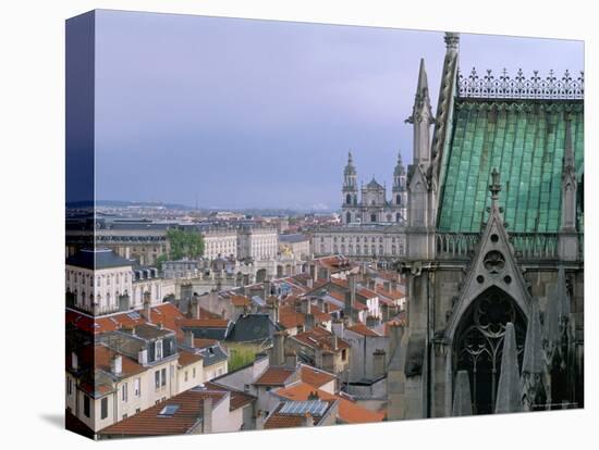 View from Terrace of St. Epvre Basilica, of Place Stanislas and Old Town, Nancy, Lorraine-Bruno Barbier-Premier Image Canvas