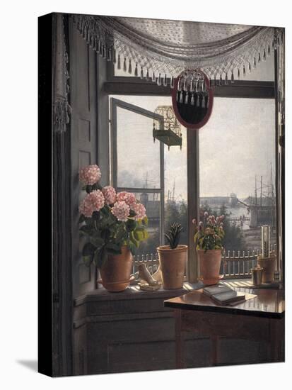 View from the artist's room, c.1825-Martinus Rorbye-Premier Image Canvas