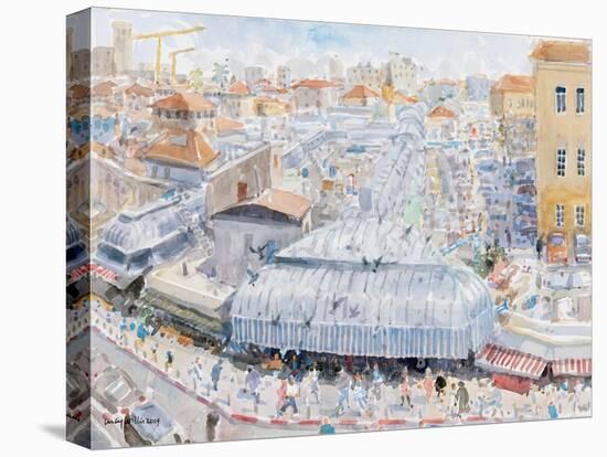 View from the Balcony, Mahane Yehuda, Jerusalem, 2019 (W/C on Paper)-Lucy Willis-Premier Image Canvas