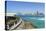 View from the Breakwater to the City Skyline across the Gulf, Abu Dhabi, United Arab Emirates-Fraser Hall-Premier Image Canvas