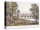 View from the Bridge on the Serpentine Towards Crystal Palace, London, 1851-Day & Son-Premier Image Canvas