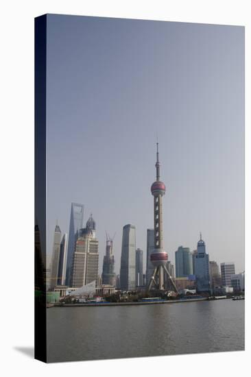 View from the Bund of the Modern Pudong Area, Shanghai, China-Cindy Miller Hopkins-Premier Image Canvas