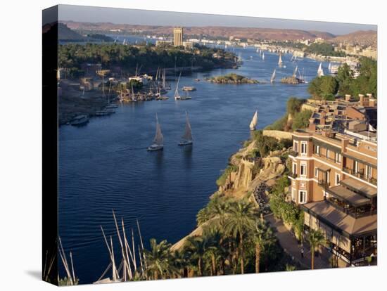 View from the New Cataract Hotel of the River Nile at Aswan, Egypt, North Africa, Africa-Harding Robert-Premier Image Canvas