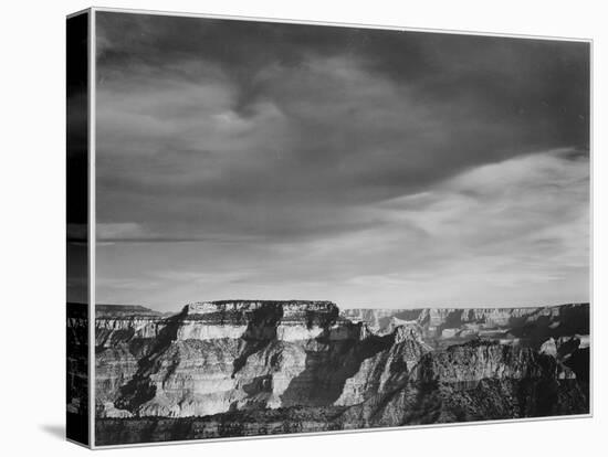 View From The North Rim "Grand Canyon National Park" Arizona. 1933-1942-Ansel Adams-Stretched Canvas