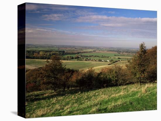 View from the Pegston Hills, of Hertfordshire and Bedfordshire, UK-David Hughes-Premier Image Canvas