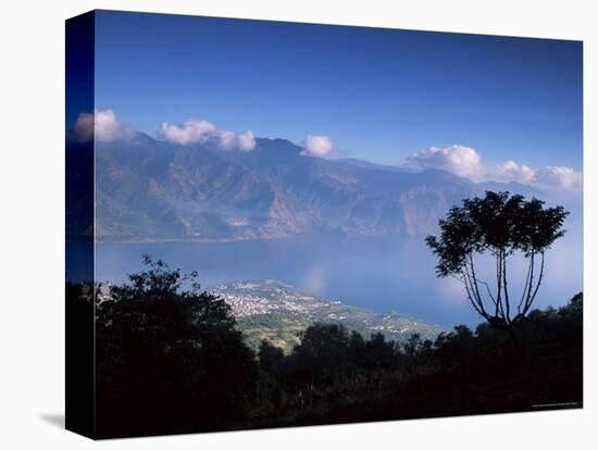 View from the San Pedro Volcano of San Pedro and Lago Atitlan (Lake Atitlan), Guatemala-Aaron McCoy-Premier Image Canvas
