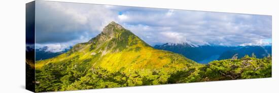 View from the summit of Mt. Verstovia, Sitka, Alaska, USA-Mark A Johnson-Premier Image Canvas