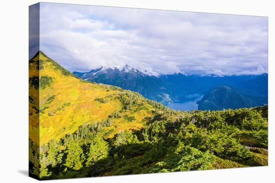 View from the summit of Mt. Verstovia, Sitka, Alaska, USA-Mark A Johnson-Premier Image Canvas