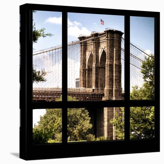 View from the Window - Brooklyn Bridge-Philippe Hugonnard-Premier Image Canvas