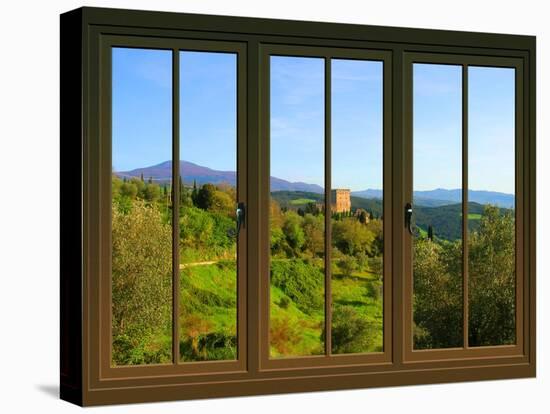 View from the Window Castello Di Ripa D'Orcia, Tuscany-Anna Siena-Premier Image Canvas
