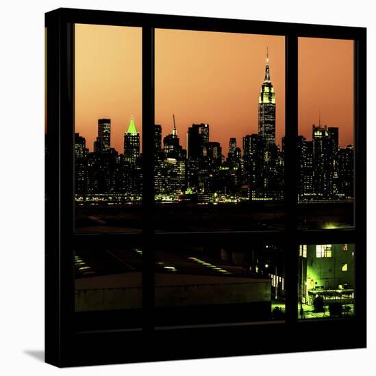 View from the Window - Night Skyline - New York City-Philippe Hugonnard-Premier Image Canvas