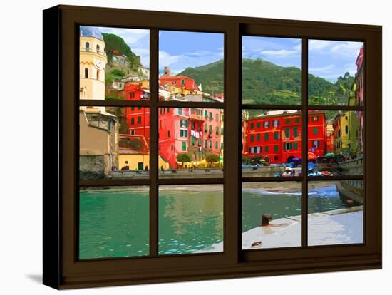 View from the Window Vernazza at Cinque Terre-Anna Siena-Premier Image Canvas