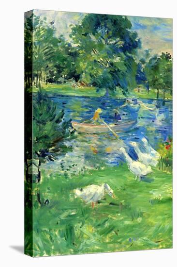 View In Bologne-Berthe Morisot-Stretched Canvas