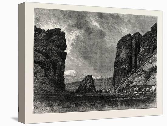 View in Colorado: the Gate of the Garden of the Gods, USA, 1870S-null-Premier Image Canvas