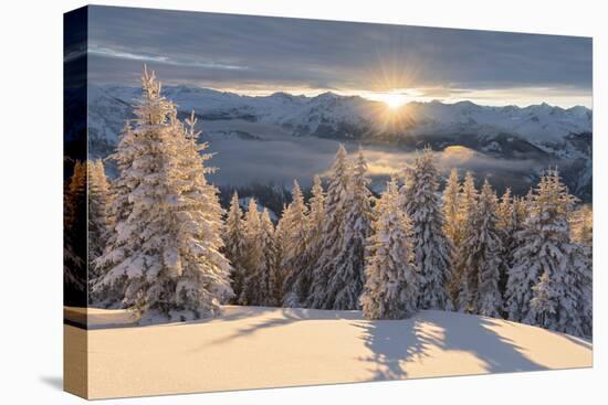 View in Hohe Tauern of the Kreuzkogel, Dorfgastein, Gasteinertal, Salzburg, Austria-Rainer Mirau-Premier Image Canvas